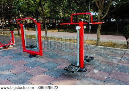Utter Pardesh , India - Open Gym , A Picture Of Open Gym In Noida 22 November 2020