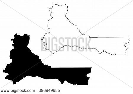Marion County, Oregon State (u.s. County, United States Of America, Usa, U.s., Us) Map Vector Illust
