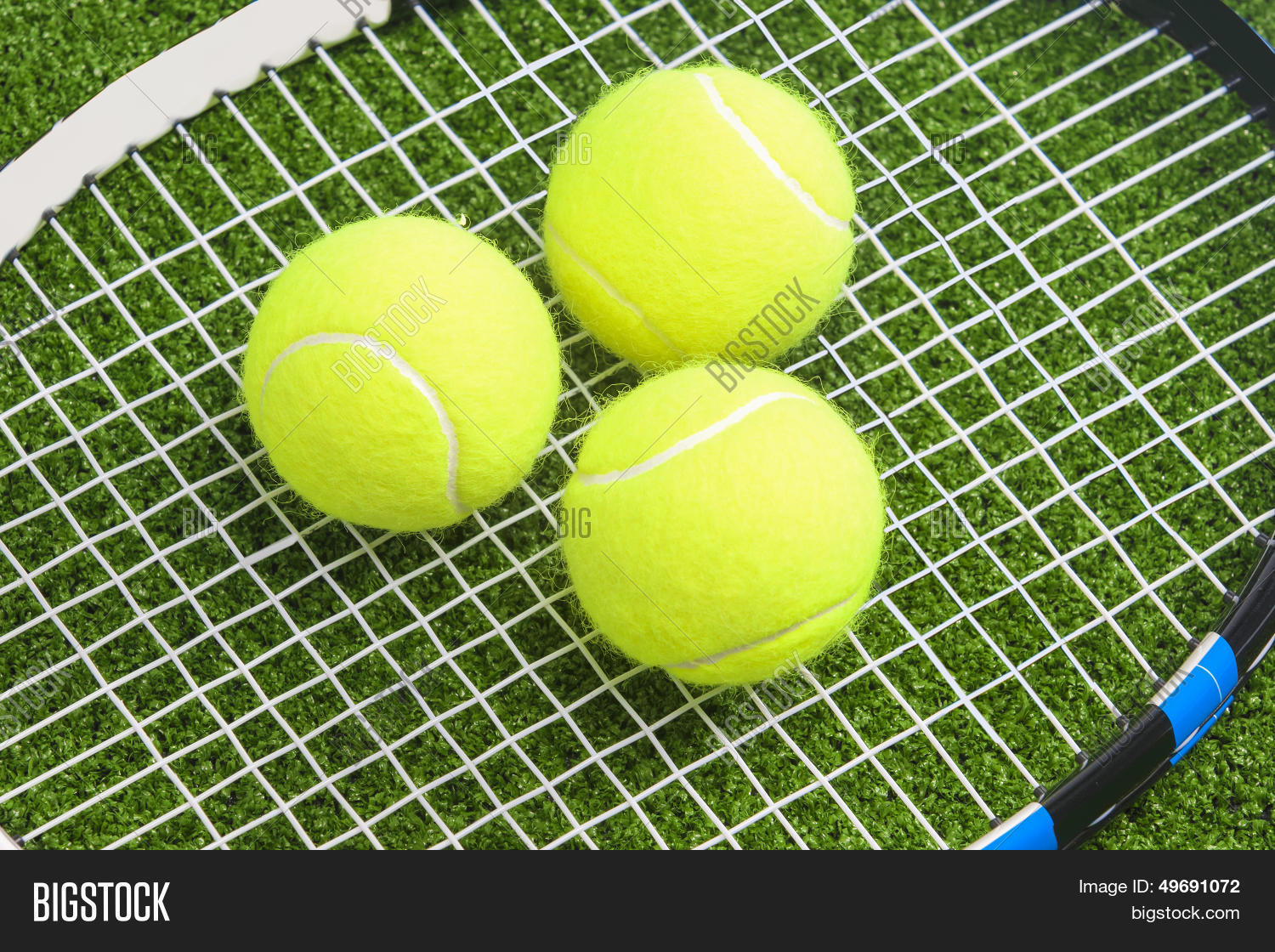 Three Tennis Balls Lie Image & Photo (Free Trial) Bigstock
