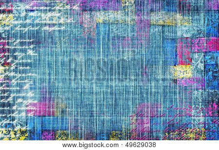 denim shabby background in vintage style