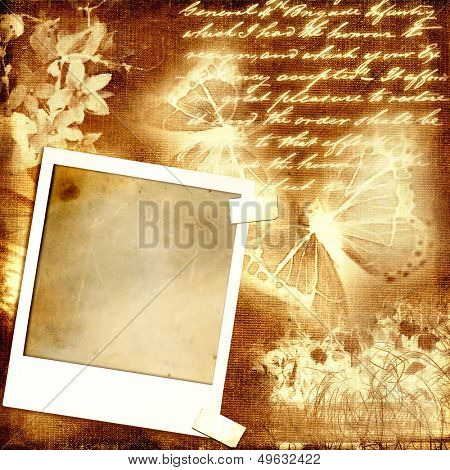 vintage romantic photoalbum' pages