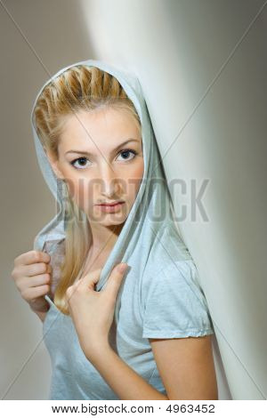 Portrait Of Young Beautiful Woman