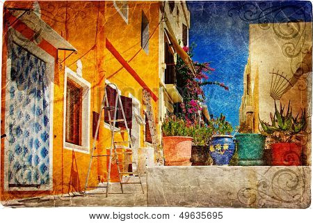 colors of Greece (artistic vintage series)