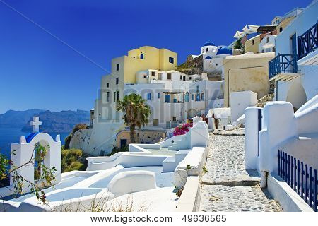beautiful Santorini Oia town view