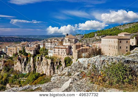 view of medieval city Cuenca - Spain