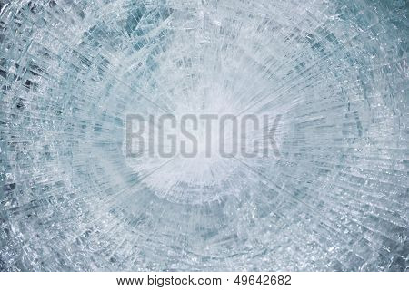 bulletproof glass after test