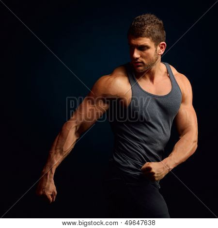 athletic young man portrait