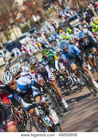 The Peloton- Paris Nice 2013 In Nemours