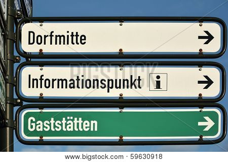 footpath sign