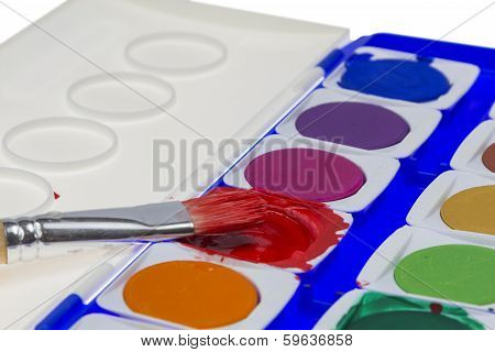 Paintbox With Brush