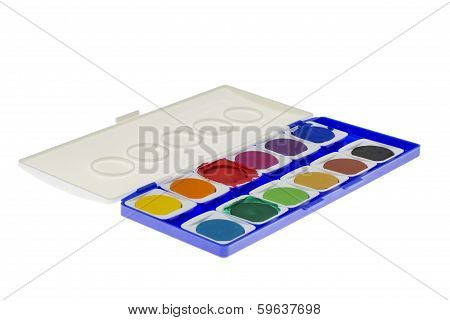 Paintbox On White