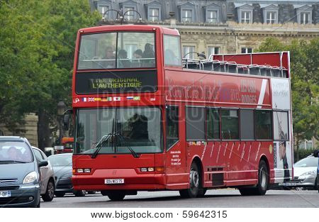Tourist Bus in Paris, France