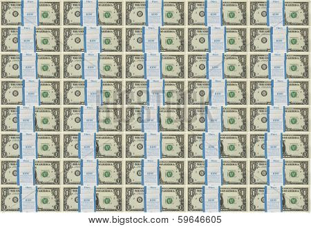 Background Bundle Of Dollar Notes