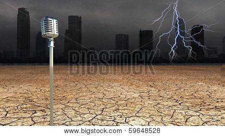 Microphone in Dystopic world