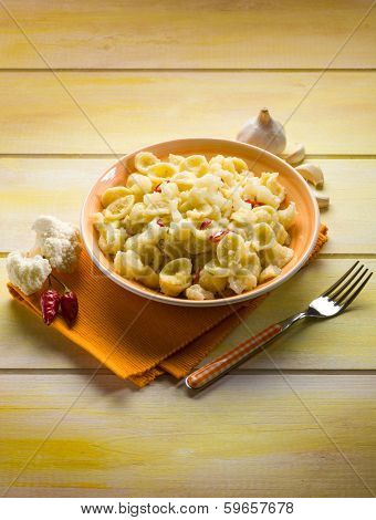 orecchiette with cauliflower