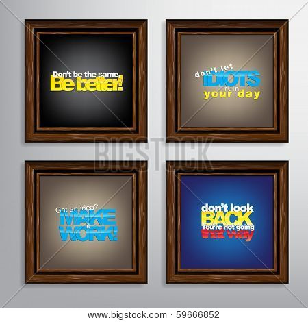Set Of Motivational Quotes