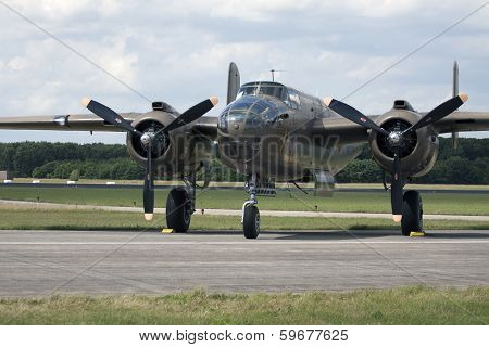 Vintage bomber jet