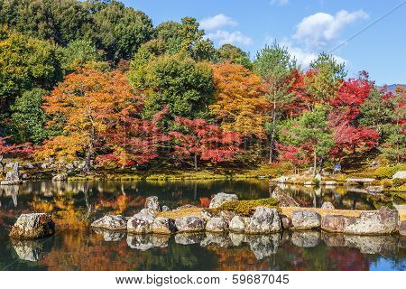 Tenryuji Sogenchi Pond Garden in Kyoto