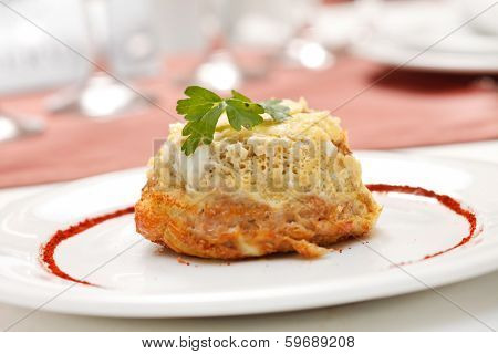 meat with cheese