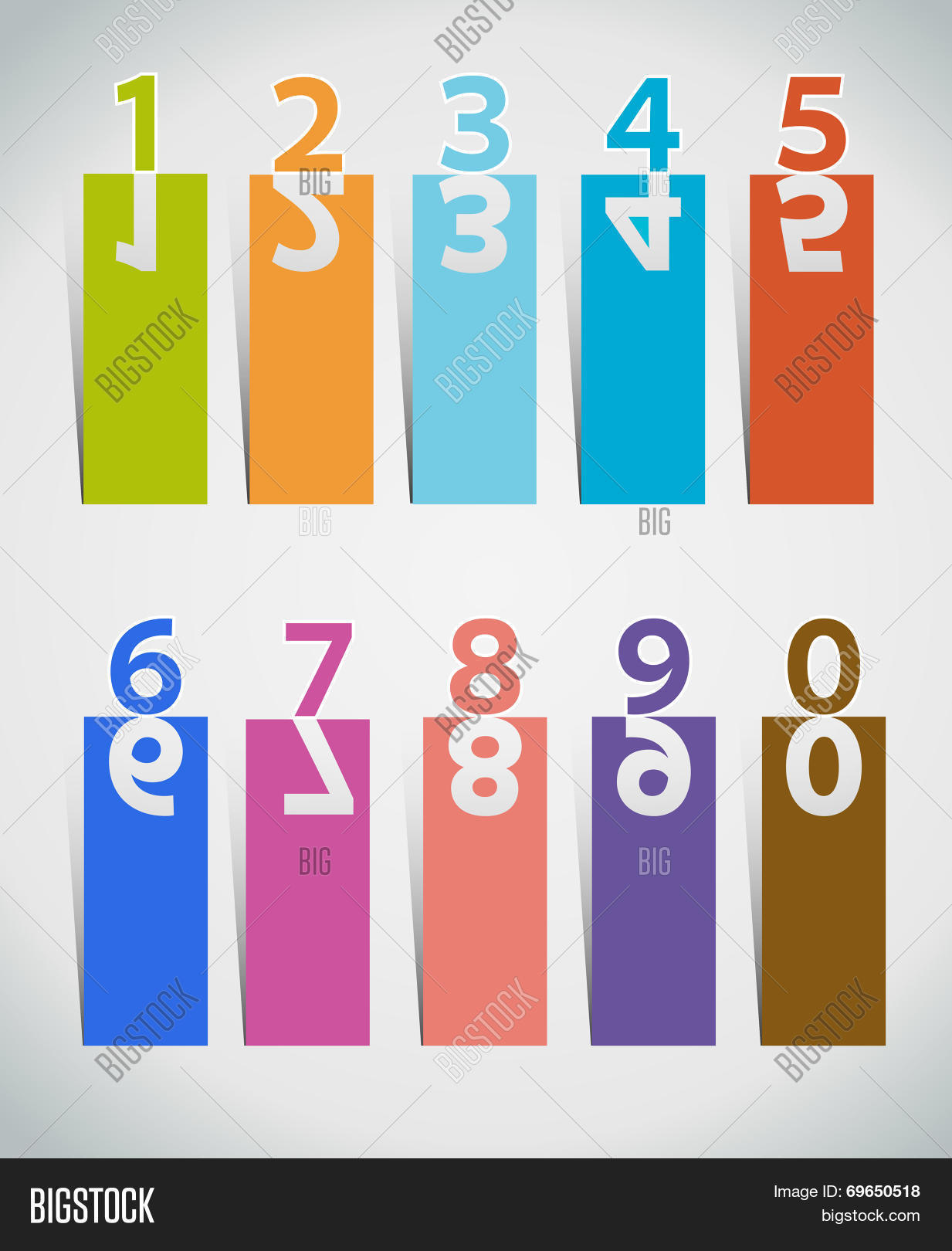Numbers Set.paper Cut Vector & Photo (Free Trial) Bigstock