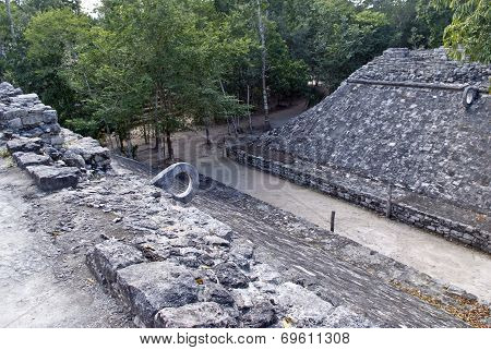 Football field of the Mayas