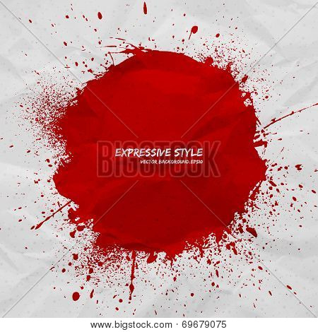 Hand Drawn Vector Grunge Background