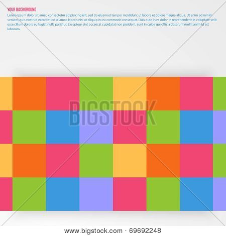 Vector abstract aquares and color. Design