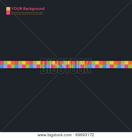 Vector abstract aquares and color. Design