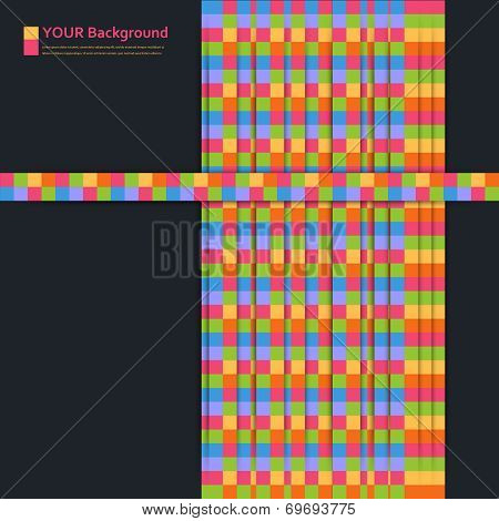 Vector abstract aquares and color. Design