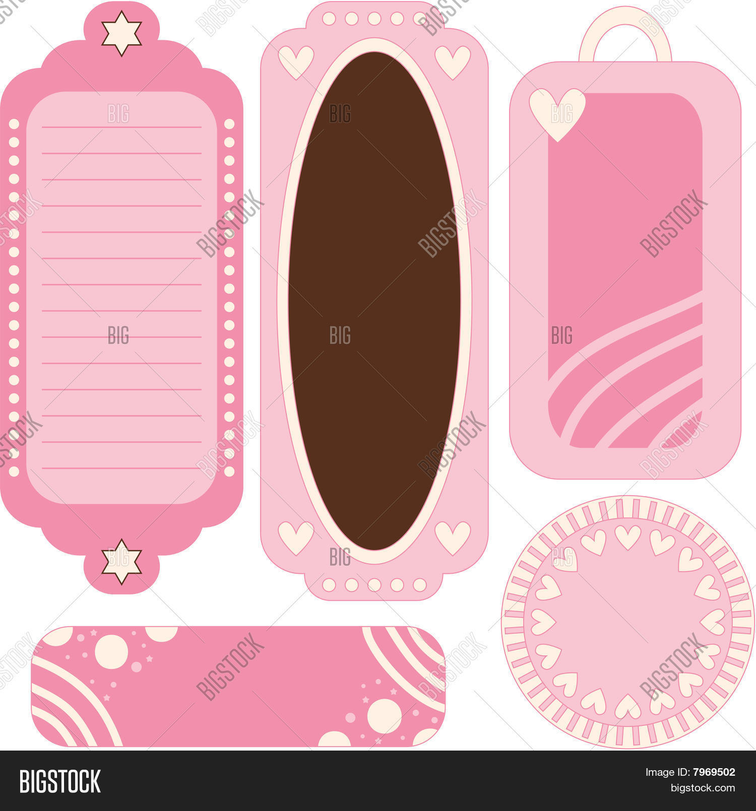 Pink Brown Vector Vector &amp; Photo (Free Trial) | Bigstock