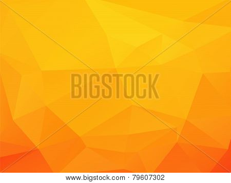 Orange - Yellow Background With Triagles