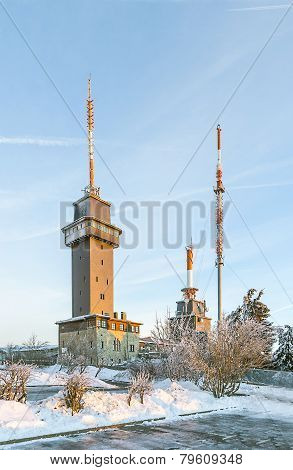 Mount Grosser Feldberg, Highest Peak Of The German Taunus Mountains Near Frankfurt.