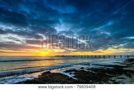 Pier and sunset