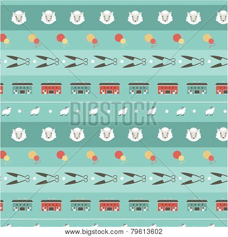 seamless pattern ship background