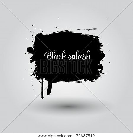 Black grunge space element
