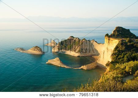 Cape Drastis At Sunset, Corfu Island, Greece