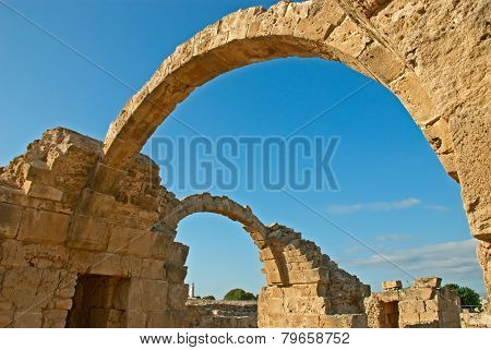 The Ruins Of Pafos Saranda Kolones