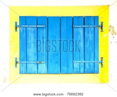 Mediterranean blue window