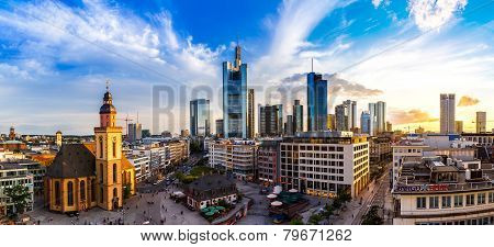 Aerial View Of Frankfurt