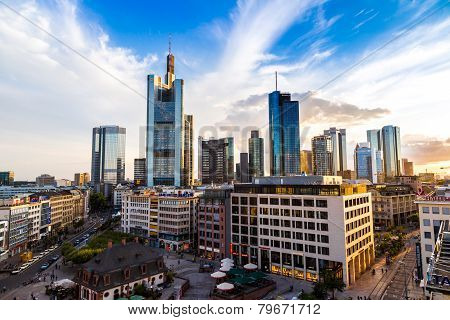 Aerial View Of Frankfurt