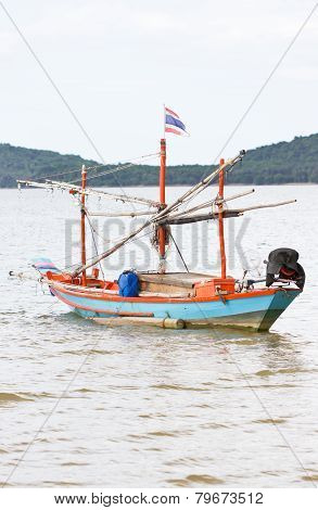 Fishing Boat At Chumphon, Thailand.