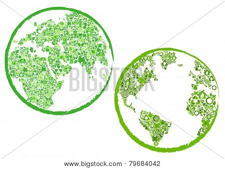 Green Eco Globes