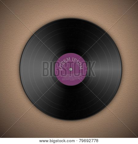 Vinyl Music Record