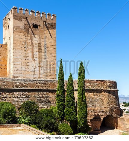 Exterior view of Alhambra, Granada. Spain