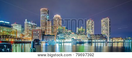 at the Boston harbor and theFinancial District