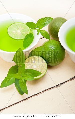 Mint Infusion Tea Tisane With Lime