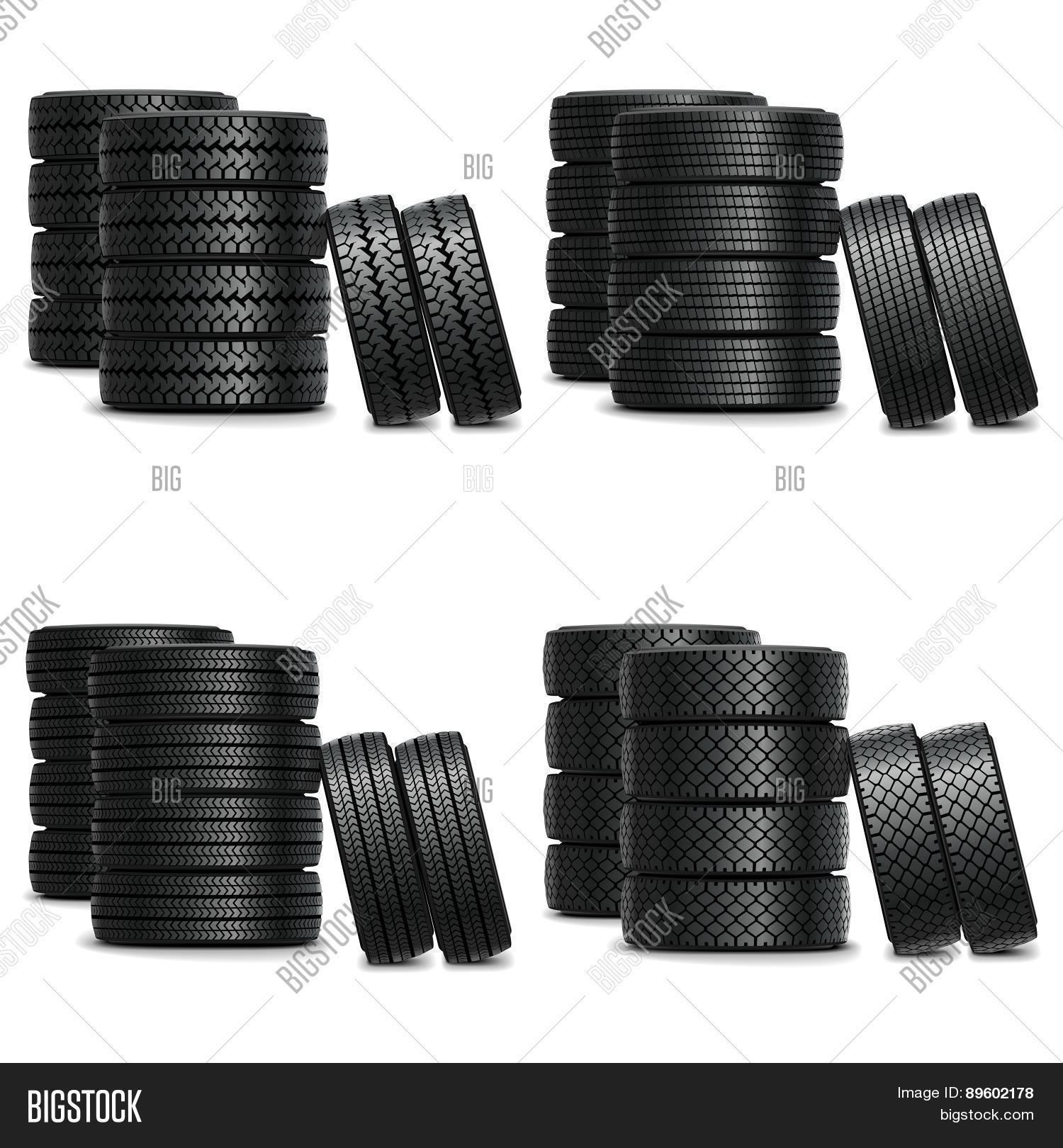 Vector Truck Tire Vector & Photo (Free Trial) Bigstock