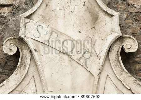 Roman Symbol Spqr