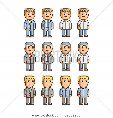 Pixel art collection for business