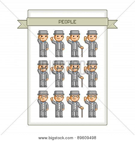 Pixel art collection retro